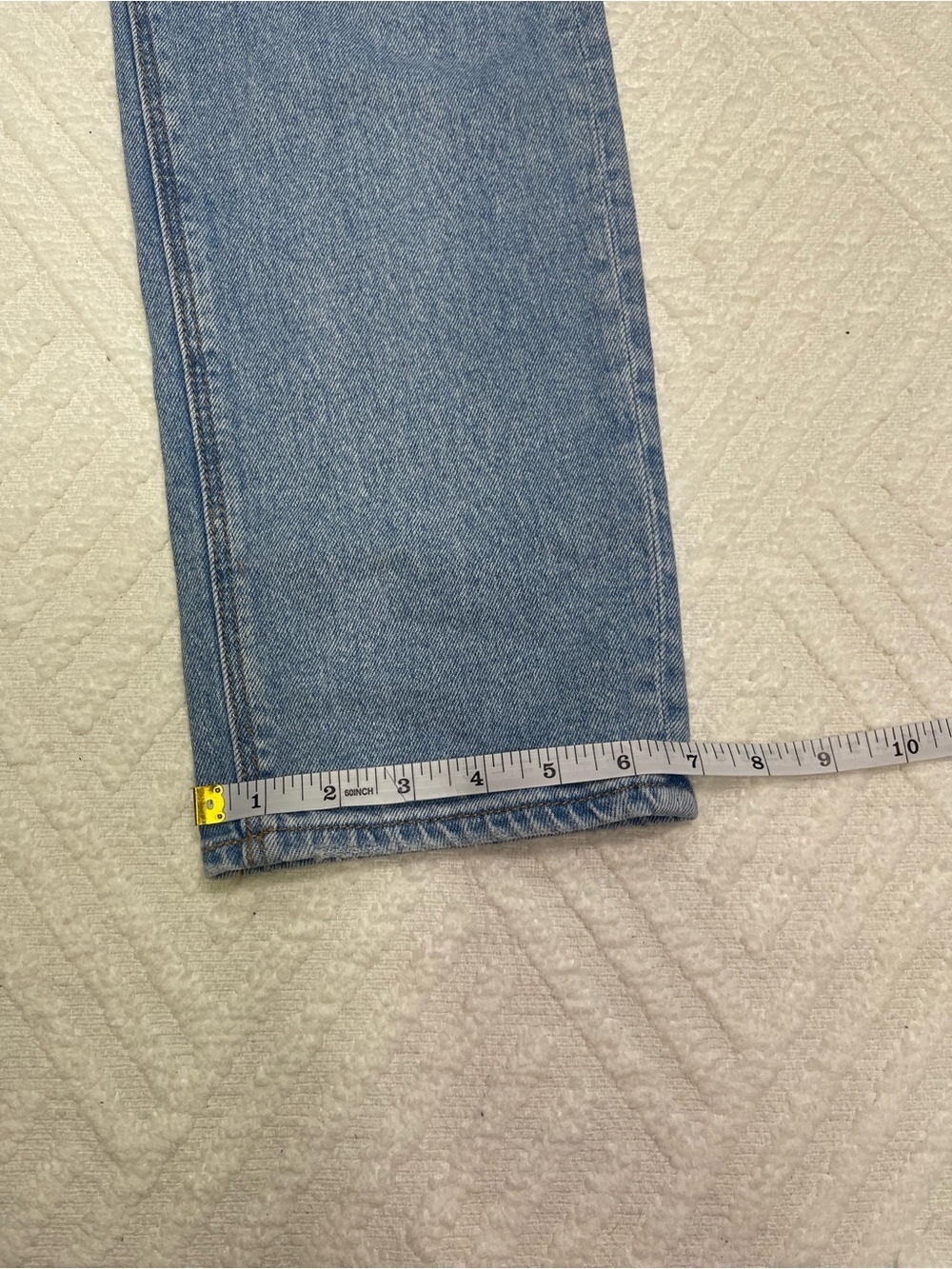 American Eagle Super High-Rise Straight Jeans Light Wash Stretch Size 0 - Picture 15 of 15